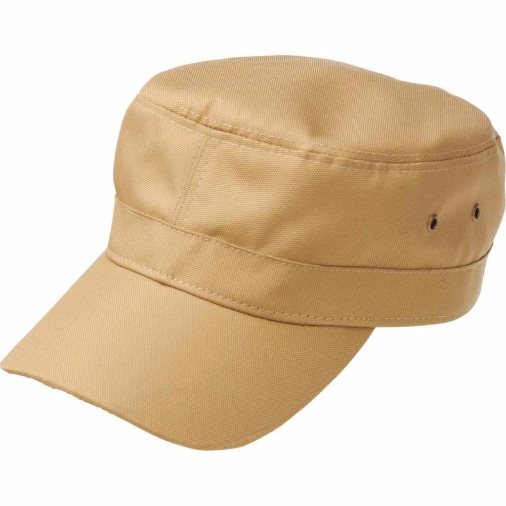 Tan Cadet Hat with Sturdy Fabric and Comfortable Fit